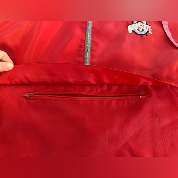 Vintage Red Oak Ohio State Buckeyes Half-Zip Windbreaker 3XL - Picture 7 of 10